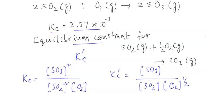 Given the reaction at equilibrium 2so2+o2