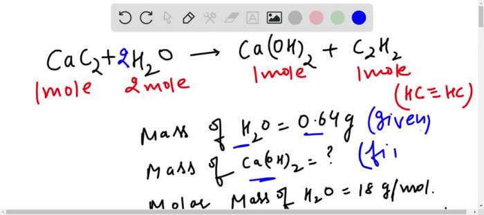 Determine the mass of lithium hydroxide produced when 0.38 grams