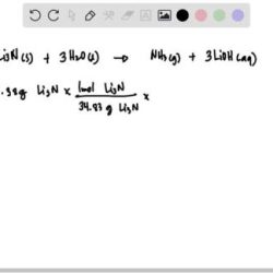 Determine the mass of lithium hydroxide produced when 0.38 grams